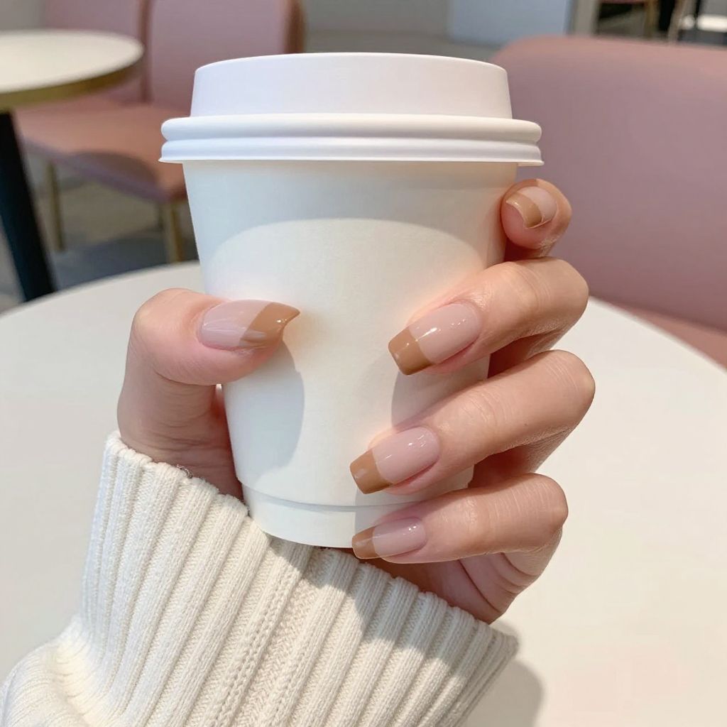 French tip nail idea 14