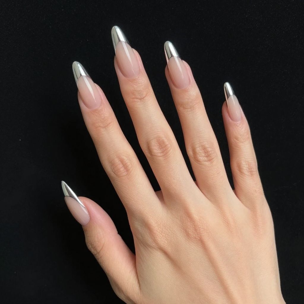 French tip nail idea 7