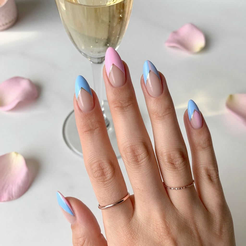 Negative Space Triangle with Gender Colors