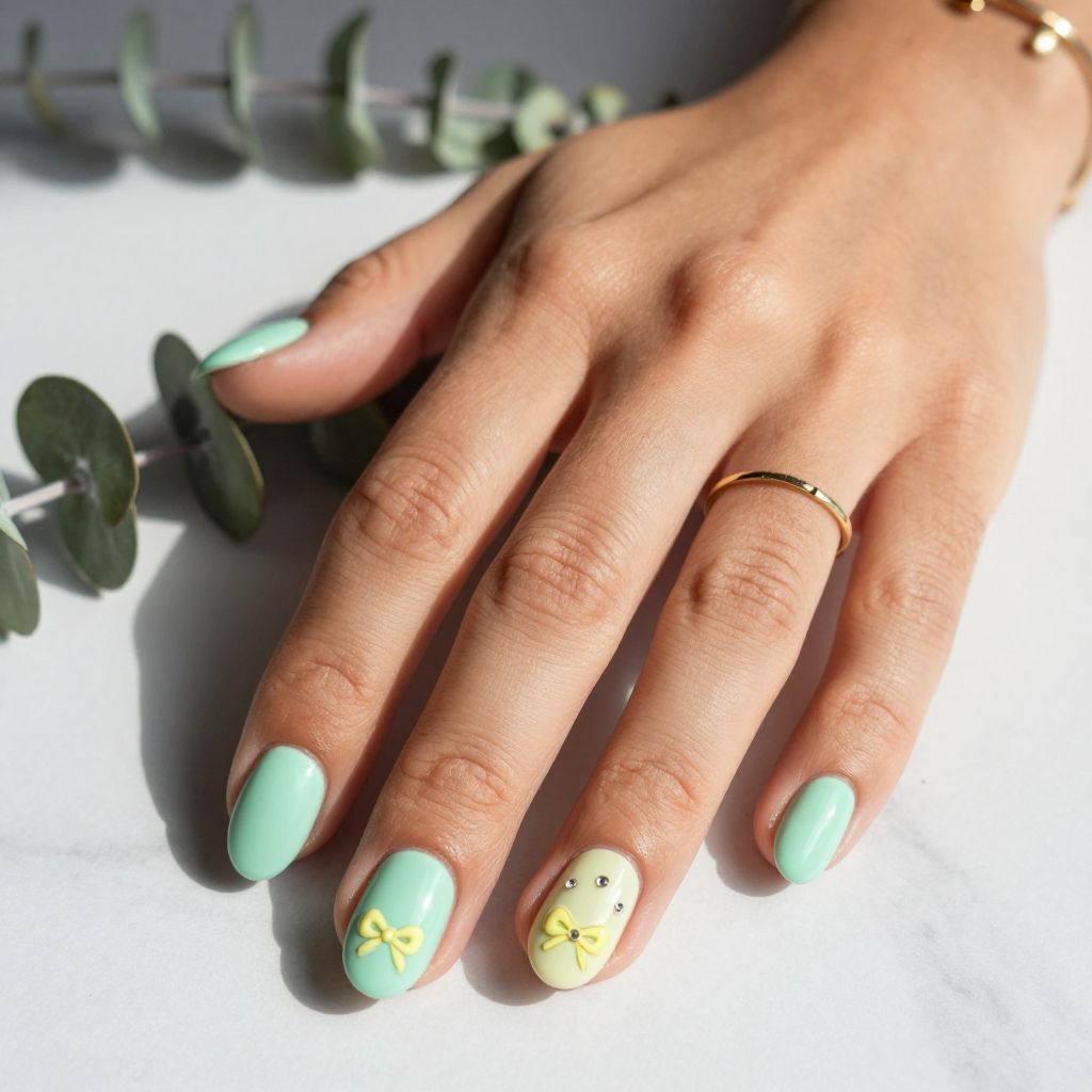 Baby Bootie Accent with Pastel Base