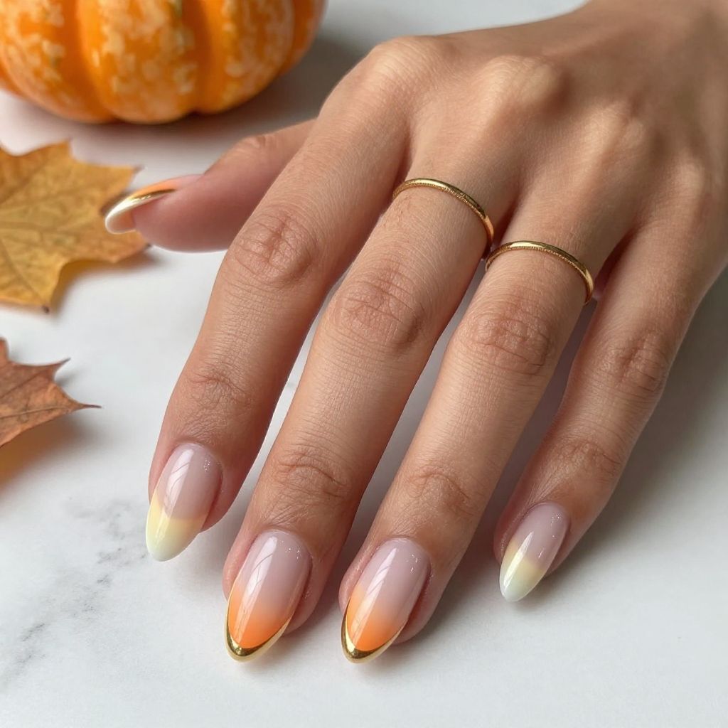 Candy Corn French Fade