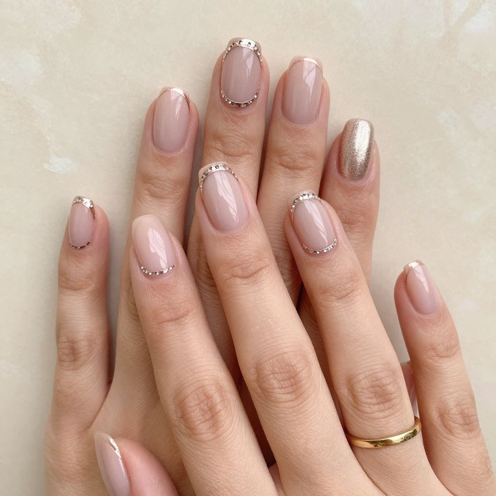 Classic French Tips with a Modern Twist