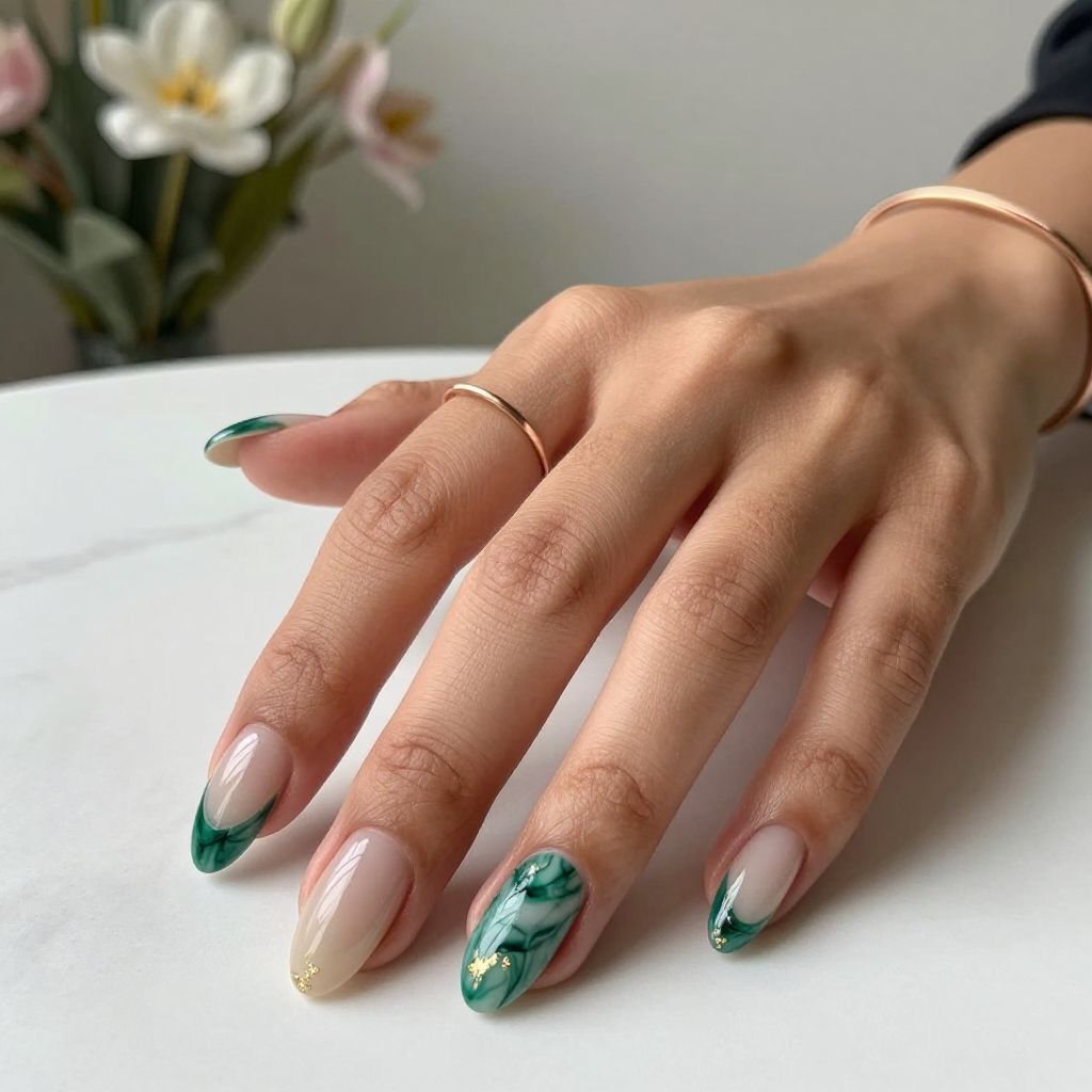 Emerald Accent Marble
