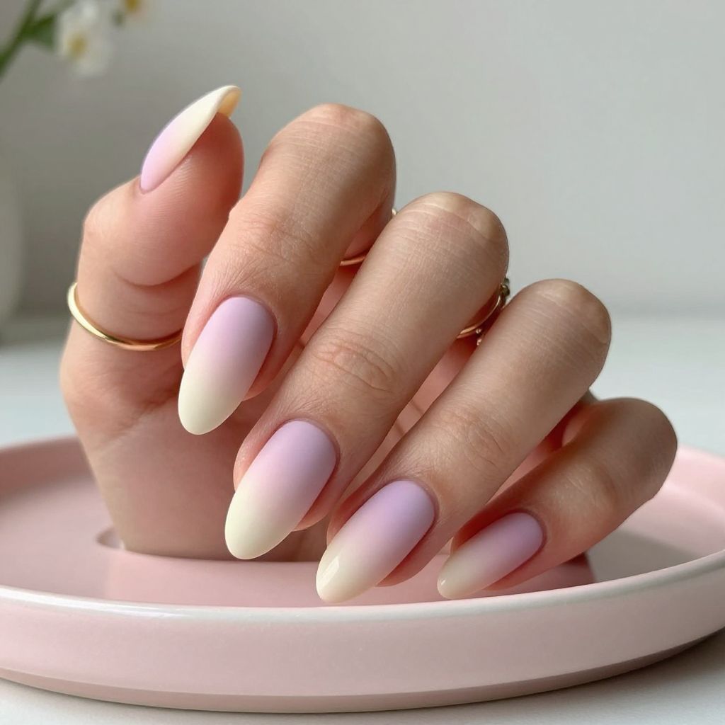 Soft Pastel Ombre Nails
