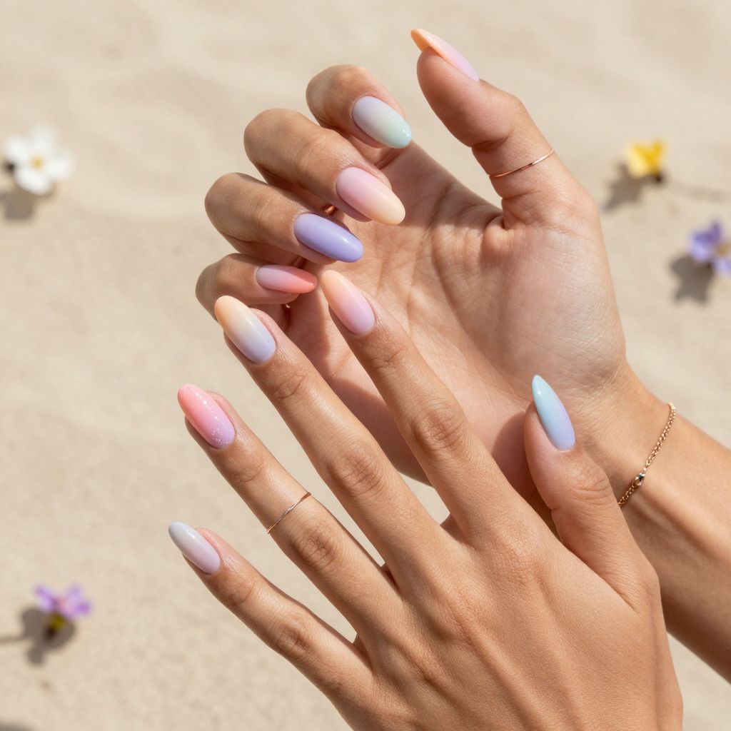 Rainbow Pastel Ombre Gradient