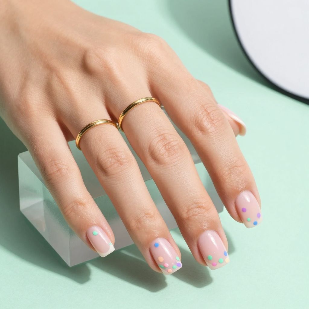 Pastel Confetti Tips