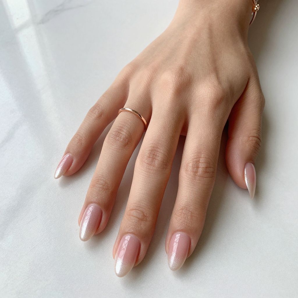 Blush Pink with Pearl Gradient