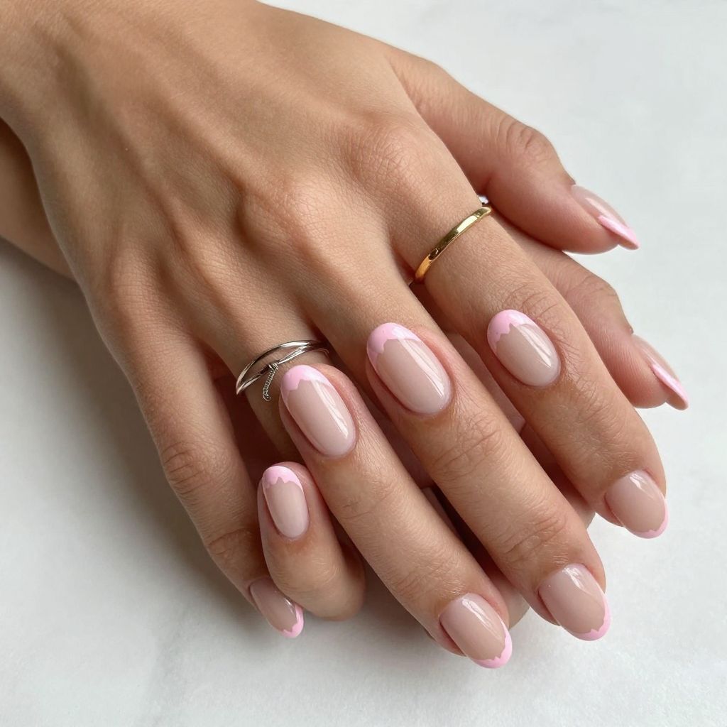 Milky Nude With Tiny Hearts