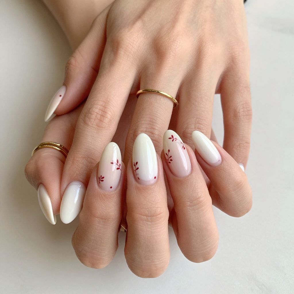 Winter White with Subtle Red Accents