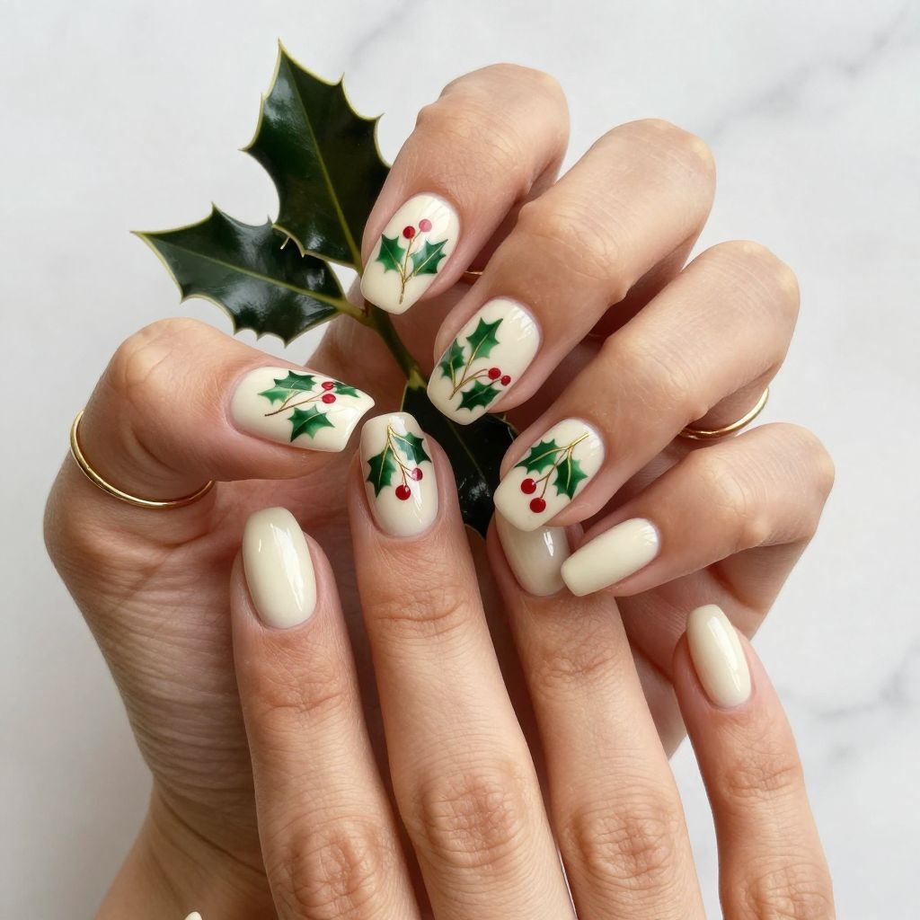 Holly Leaf and Berry Design