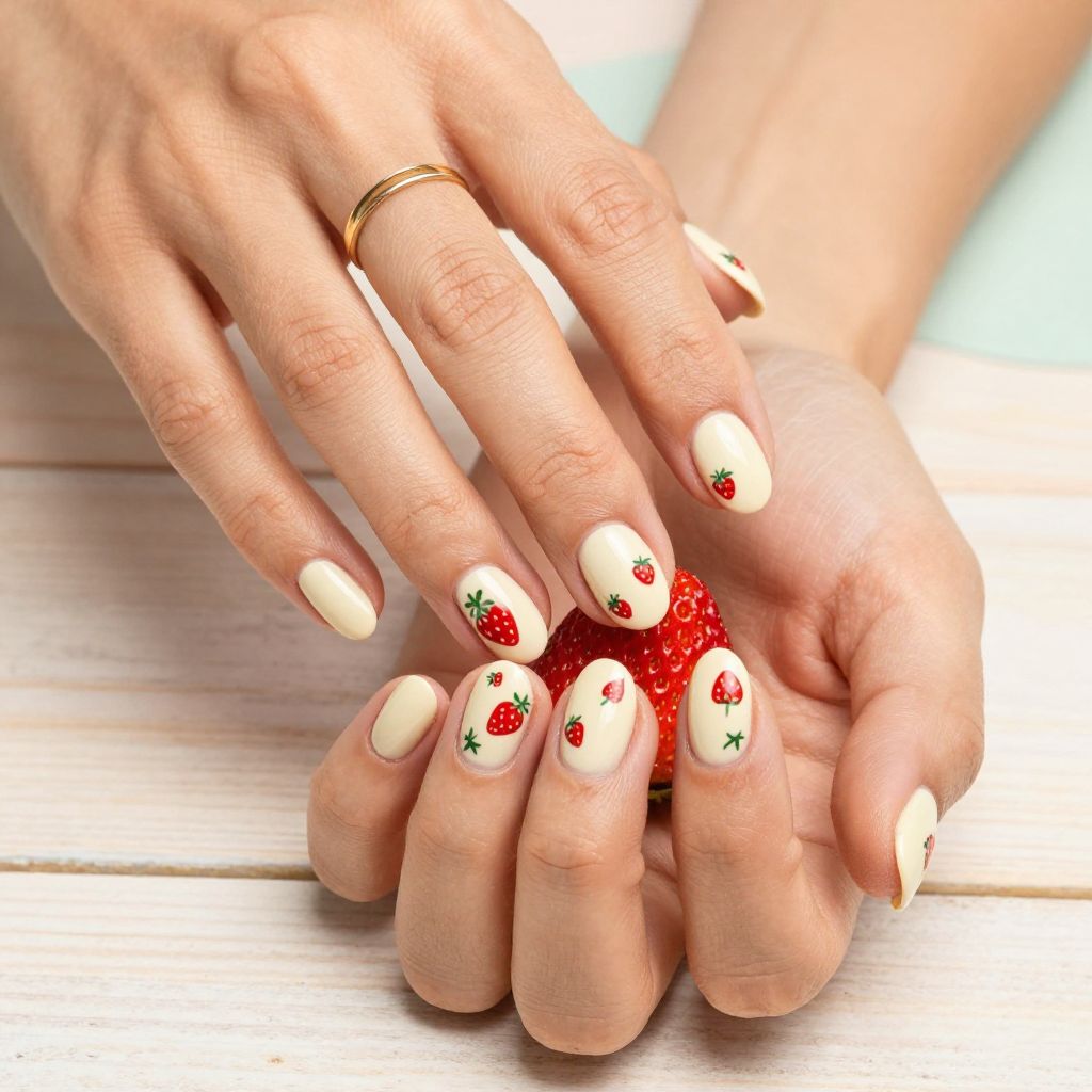 Strawberry Shortcake Nails