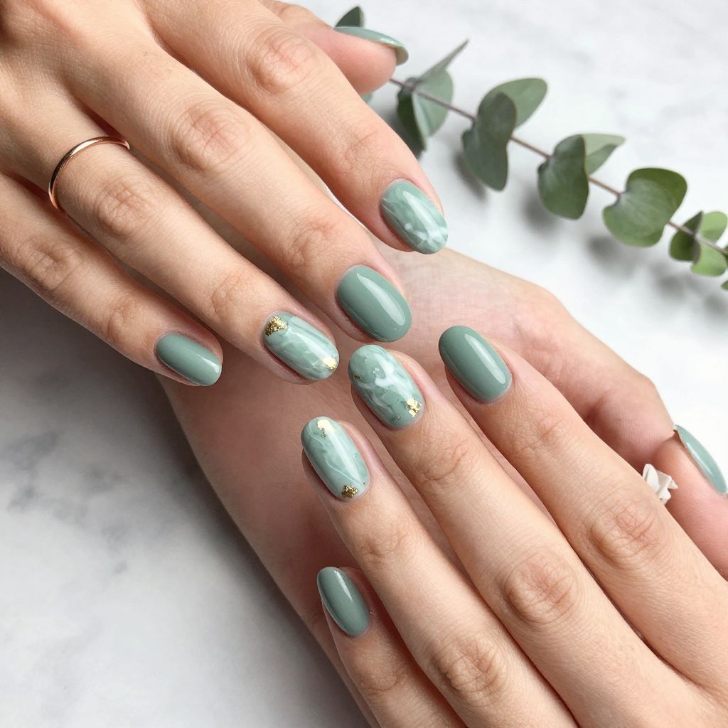Sage Green and Marble