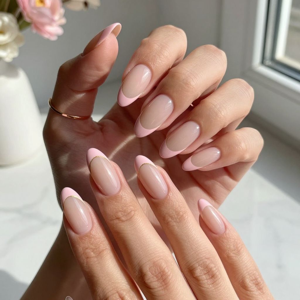 Blush Pink French Tips