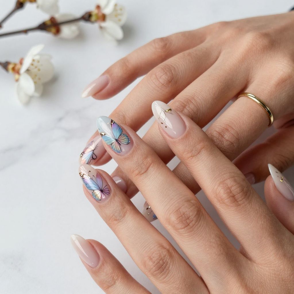 Butterfly Wing Nails