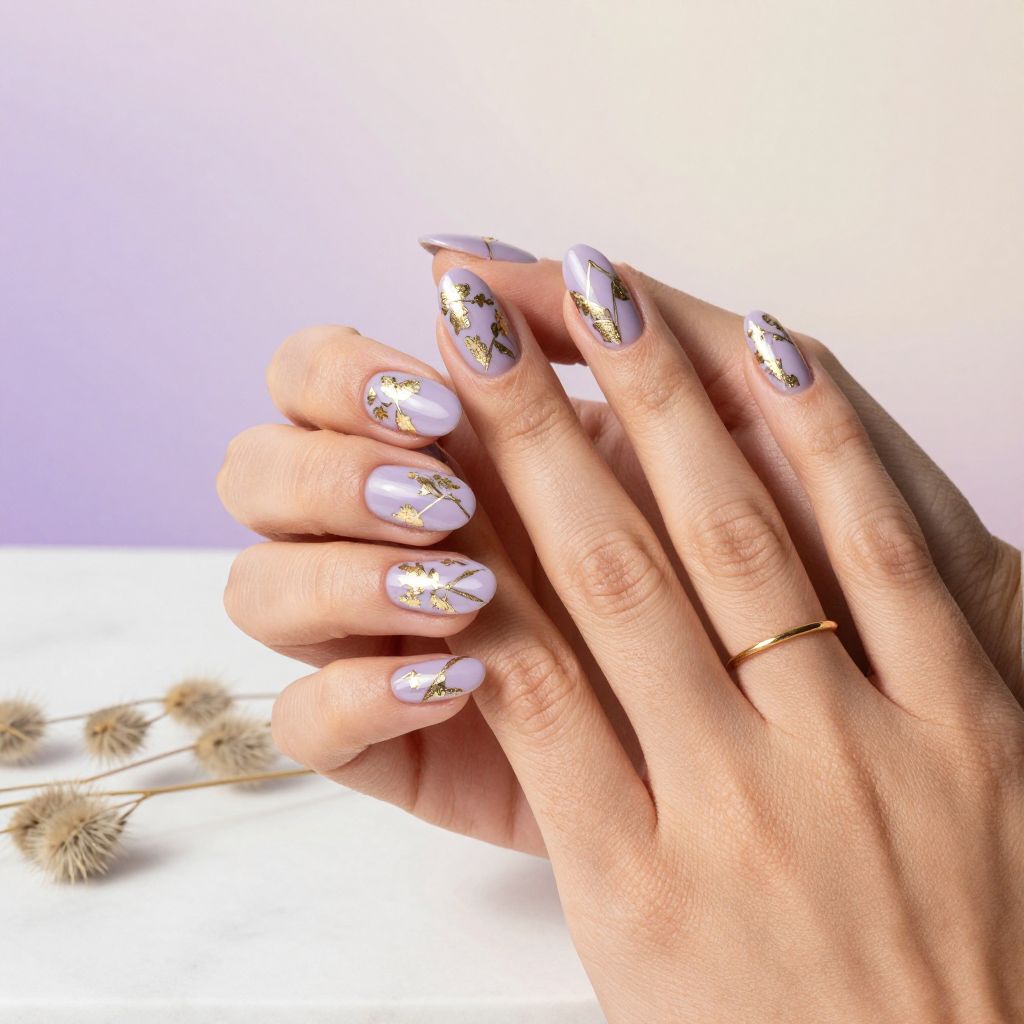 Lavender and Gold Glam