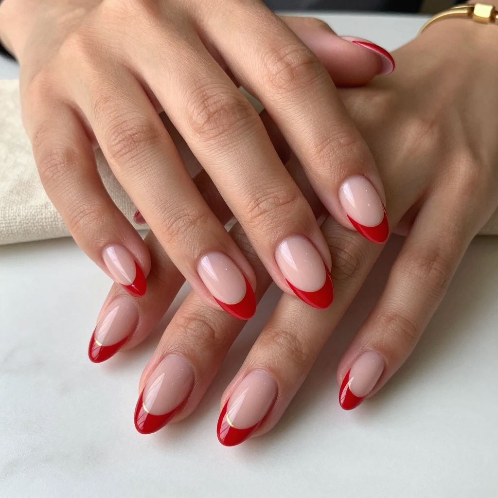 Red French With Gloss Finish