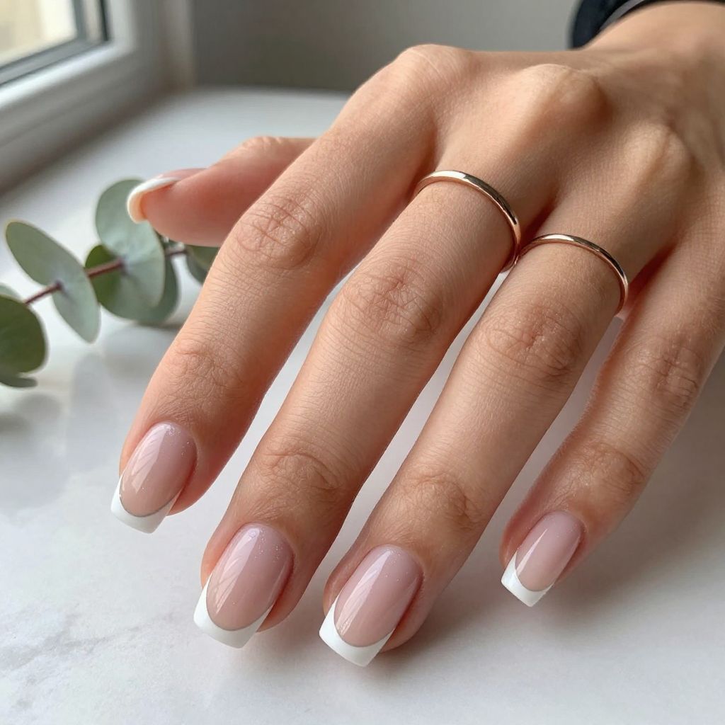 Classic Square White Tip
