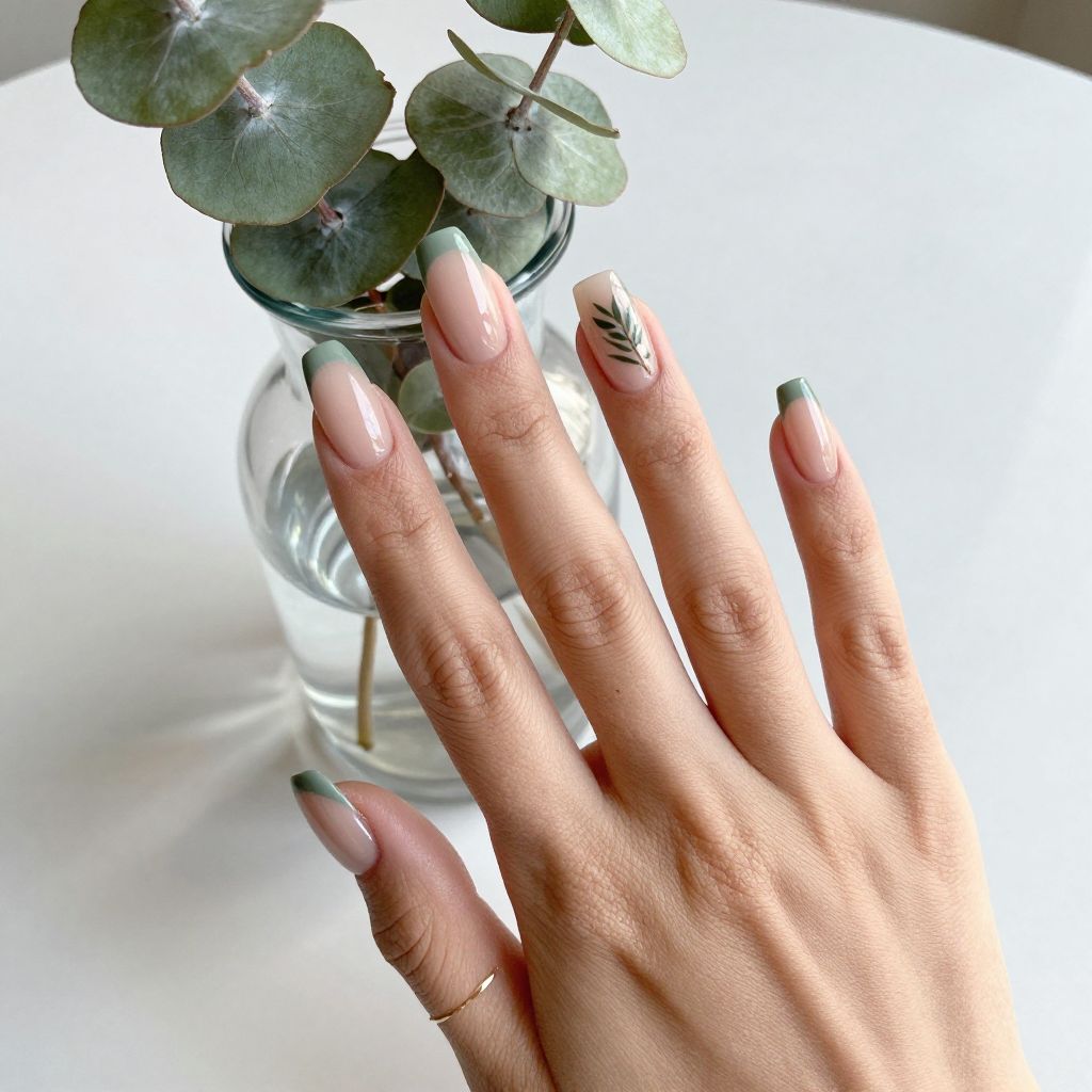 Green Tea French Tips