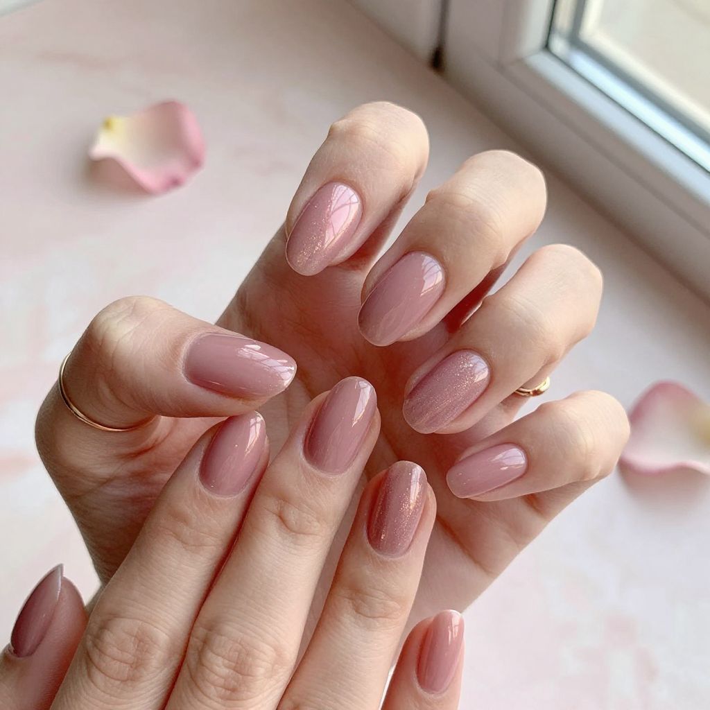 Dusty Rose Oval Elegance
