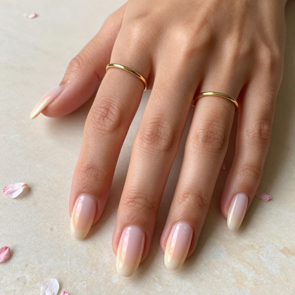Peachy Pink Coffin Nails