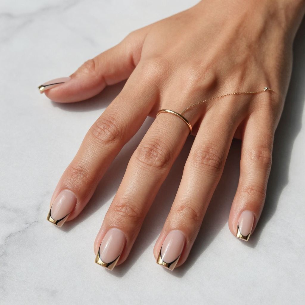 Black And Gold Minimal Lines