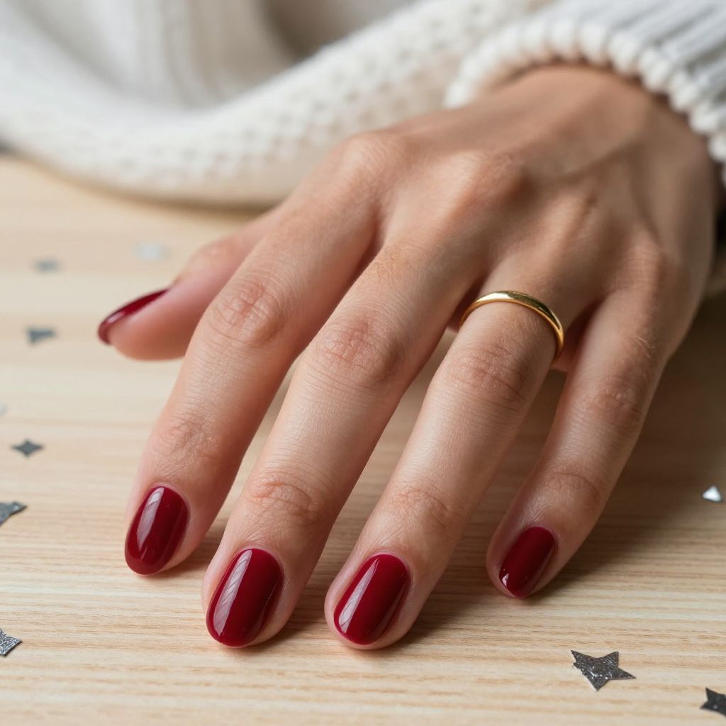 Cranberry Red With Glossy Accents