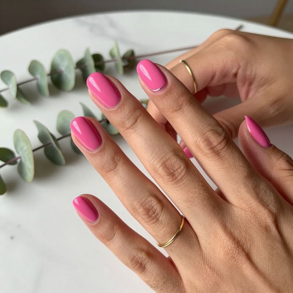 Cute Pink Nail Ideas 9