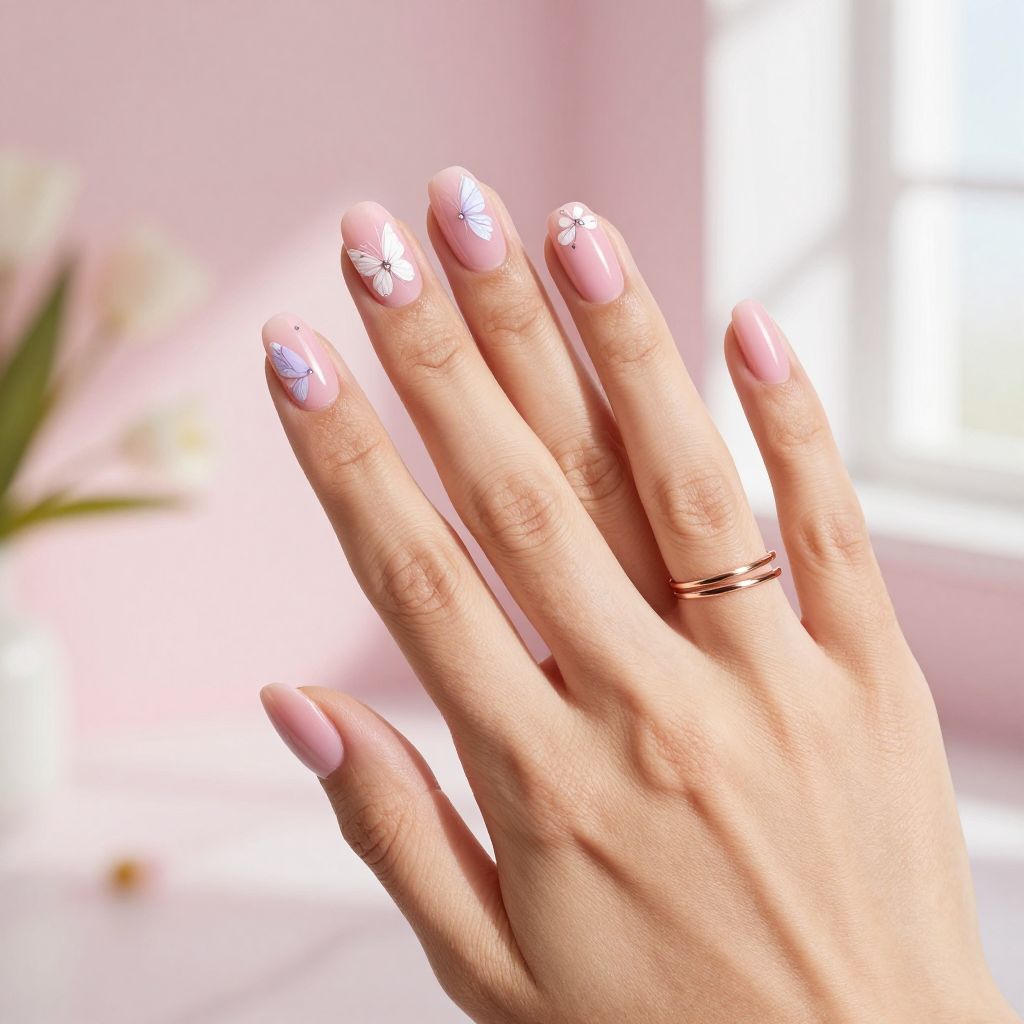 Cute Pink Nail Ideas 7