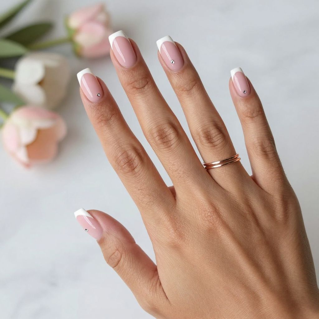 Blush Pink Square Tips