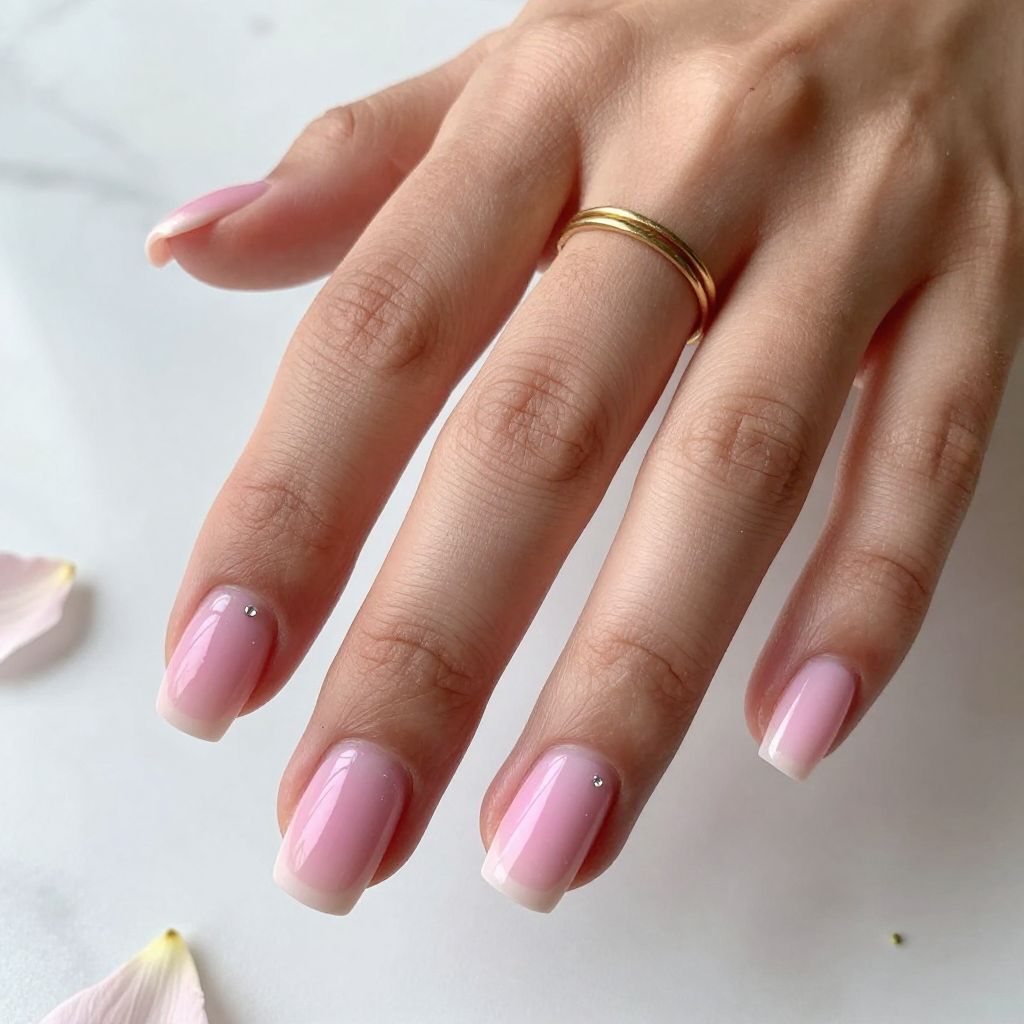 Cute Square Nail Ideas - Pink Aura Square Nails
