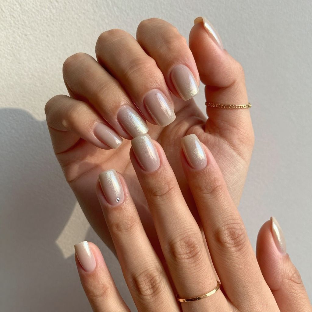 Cute Square Nail Ideas - Glazed Donut Square Nails