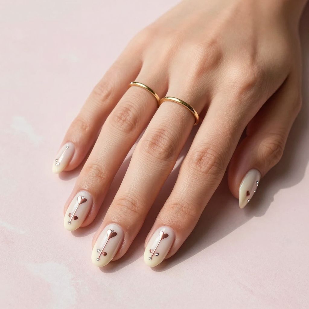 Cupid's Arrow Nails