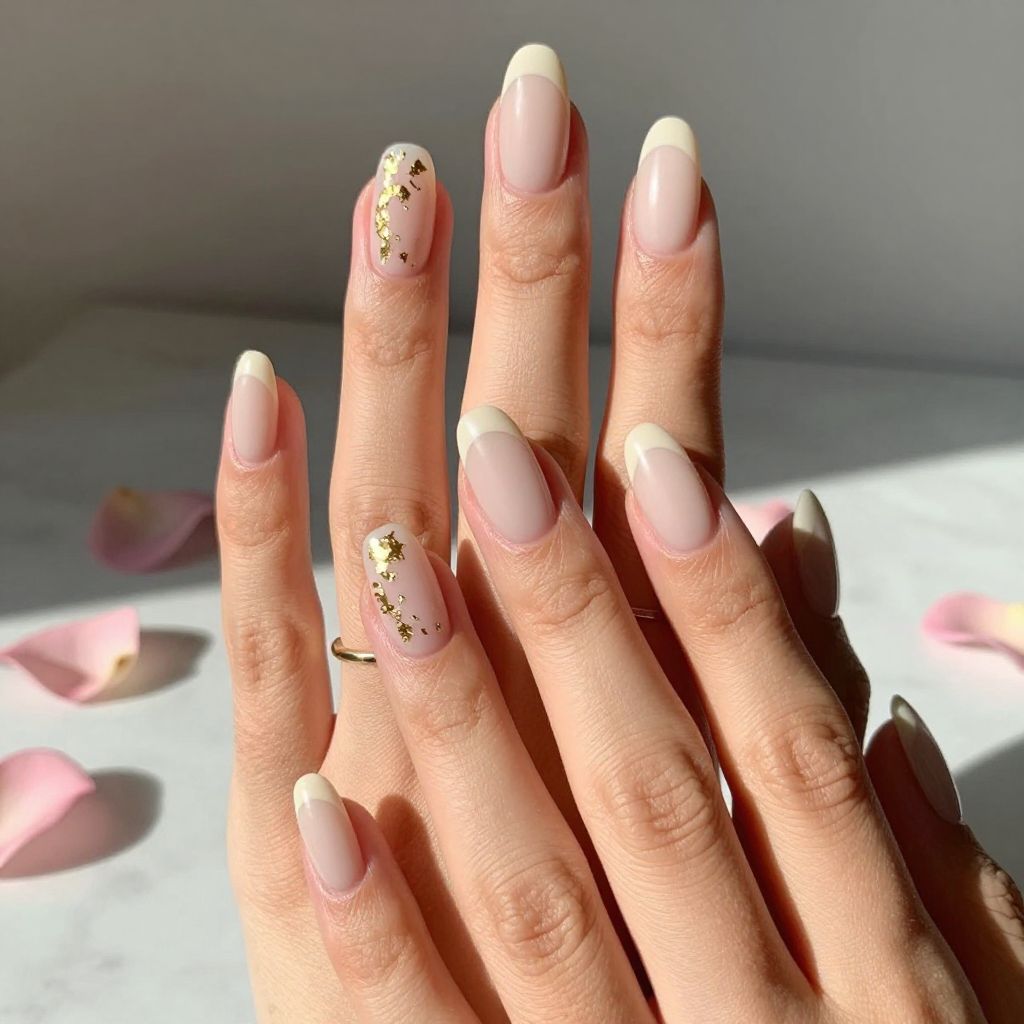 Milky Quartz Coffin Nails