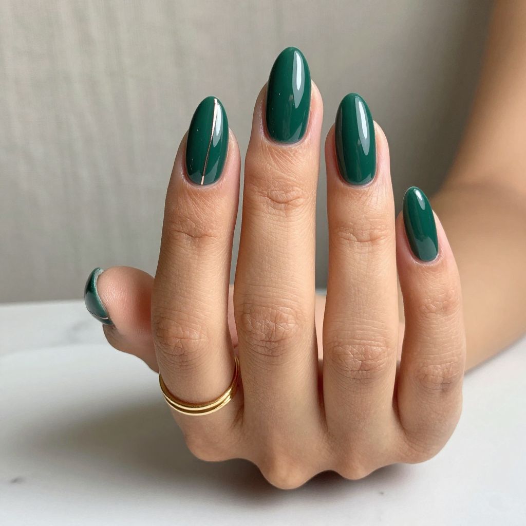 Dark Green Nail Ideas