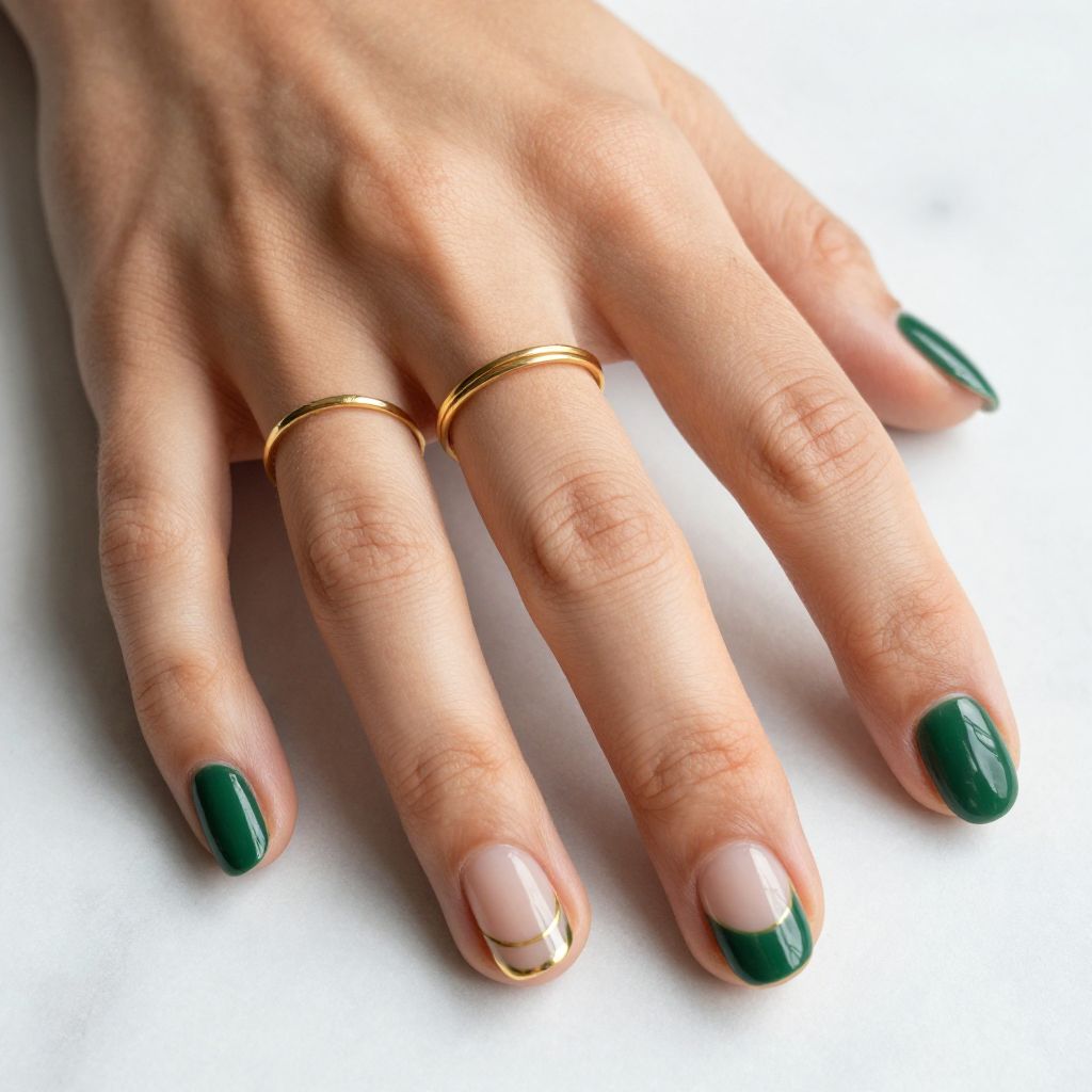 Dark Green Nail Ideas