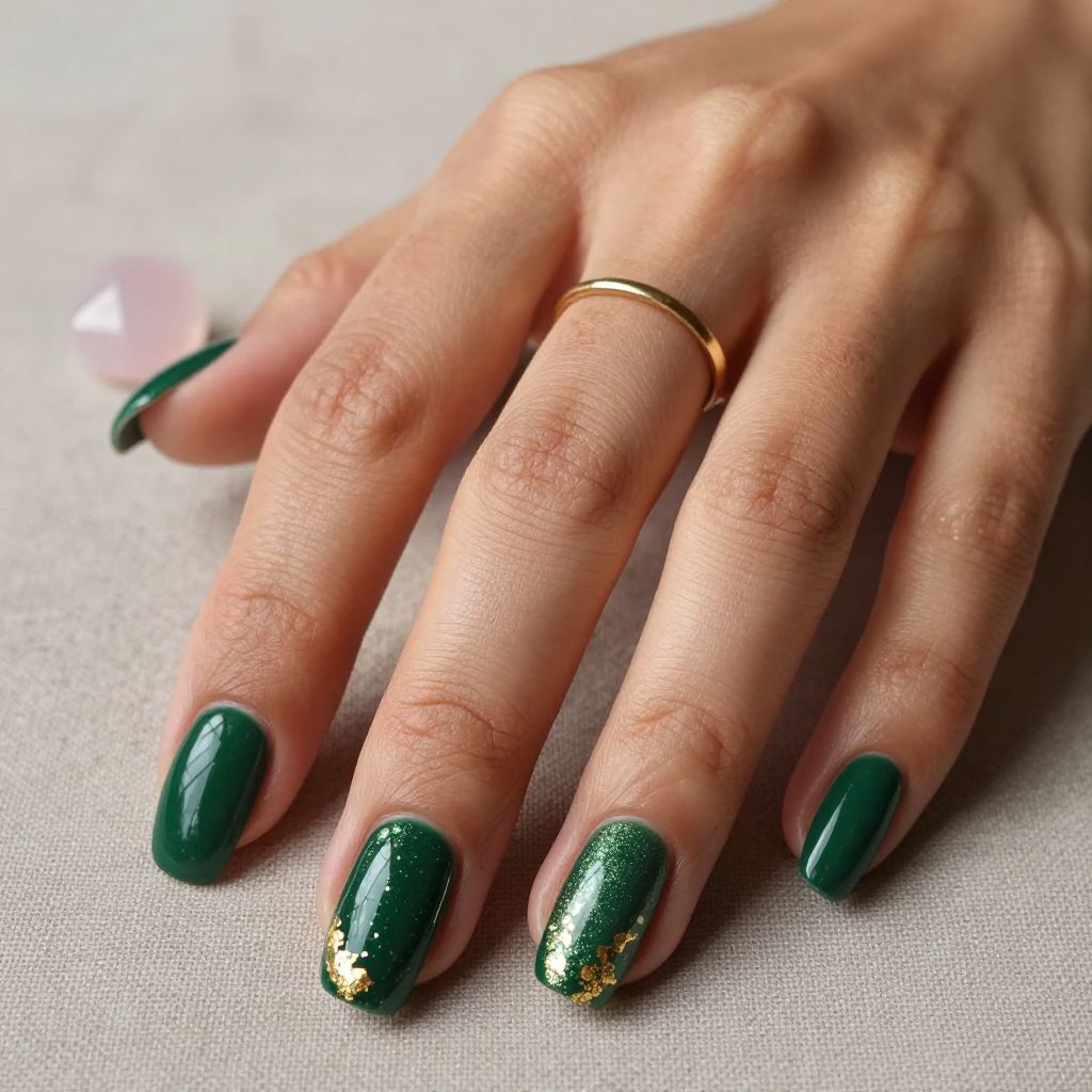 Dark Green Nail Ideas