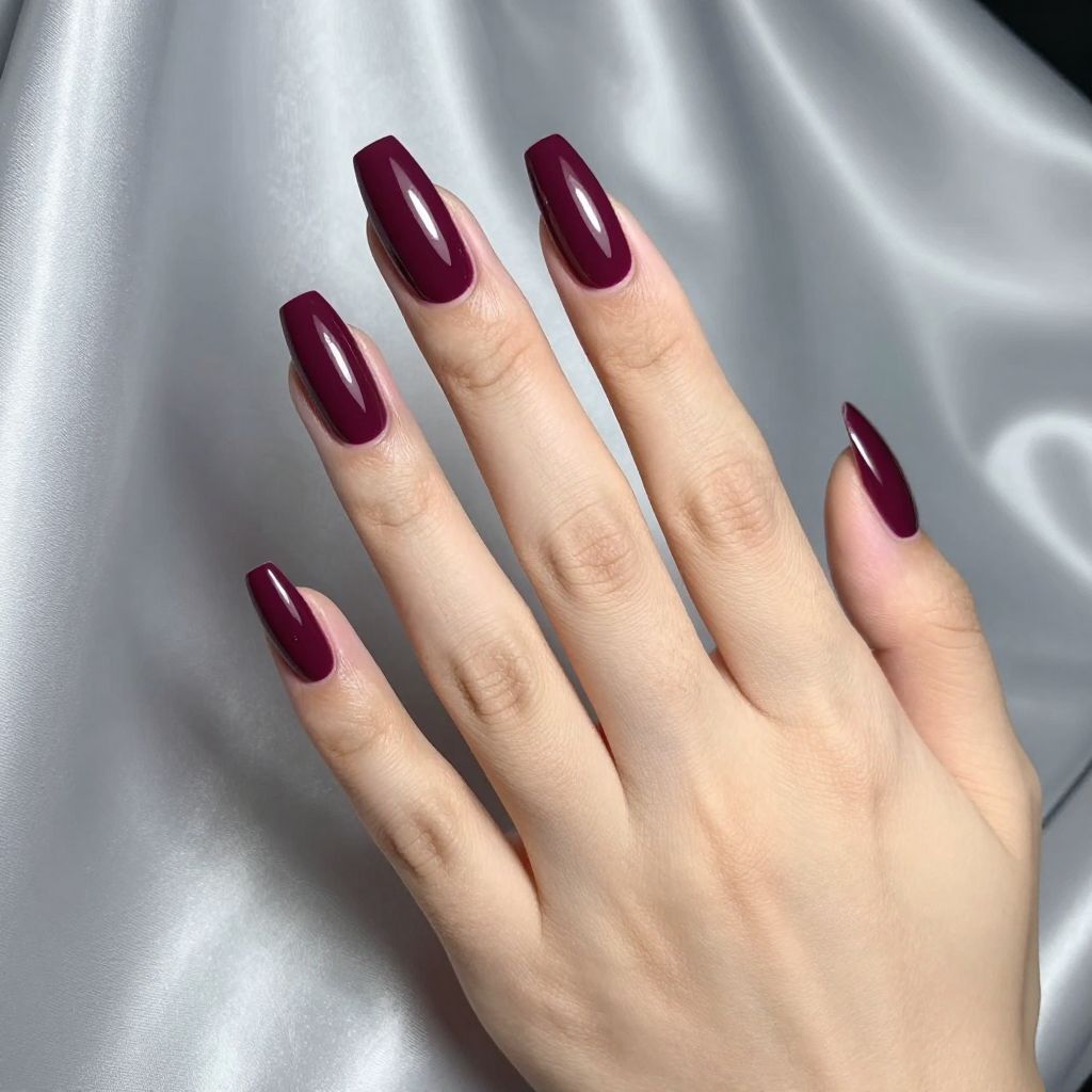 Dark Purple Nails idea 1