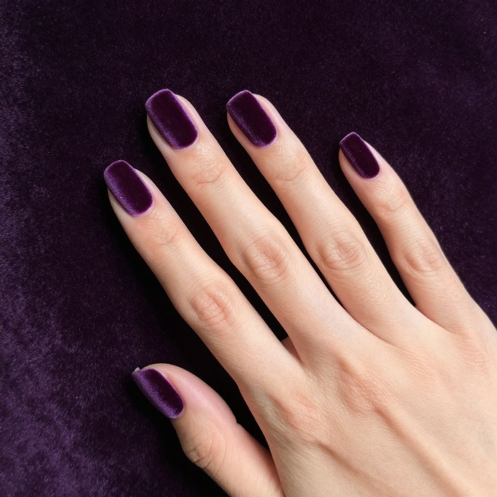 Dark Purple Nails idea 12