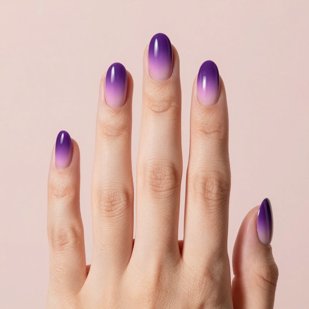 Dark Purple Nails idea 13