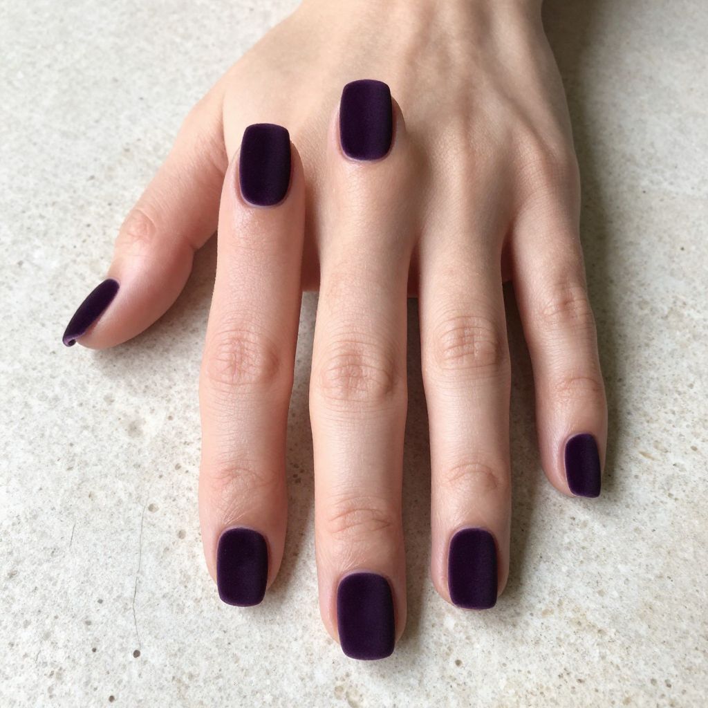Dark Purple Nails idea 2