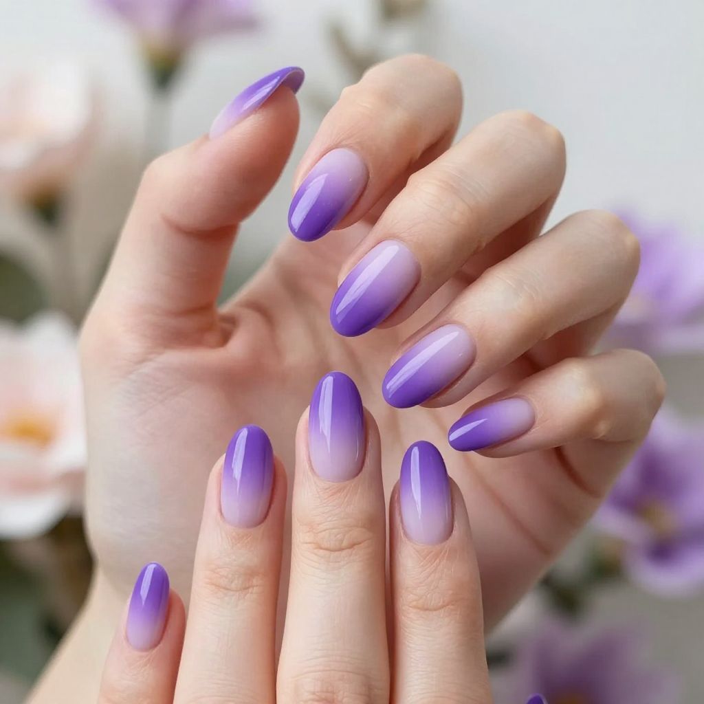 Dark Purple Nails idea 3