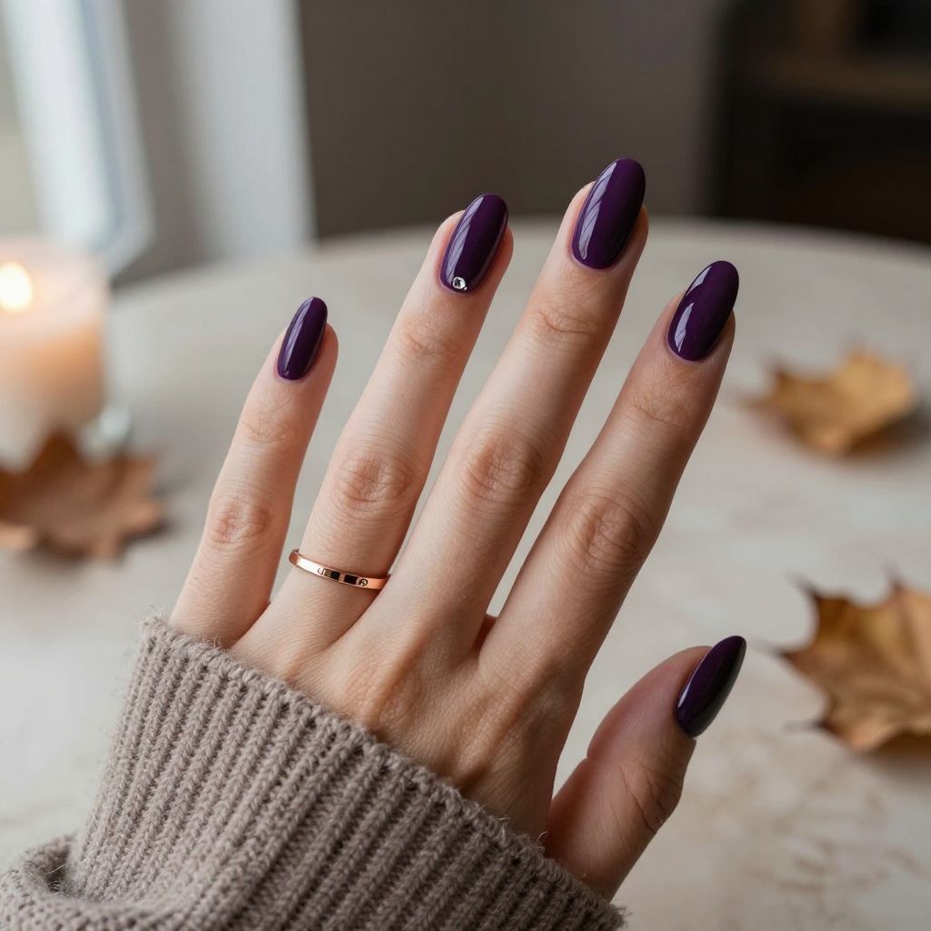 Dark Purple Nail Ideas 1