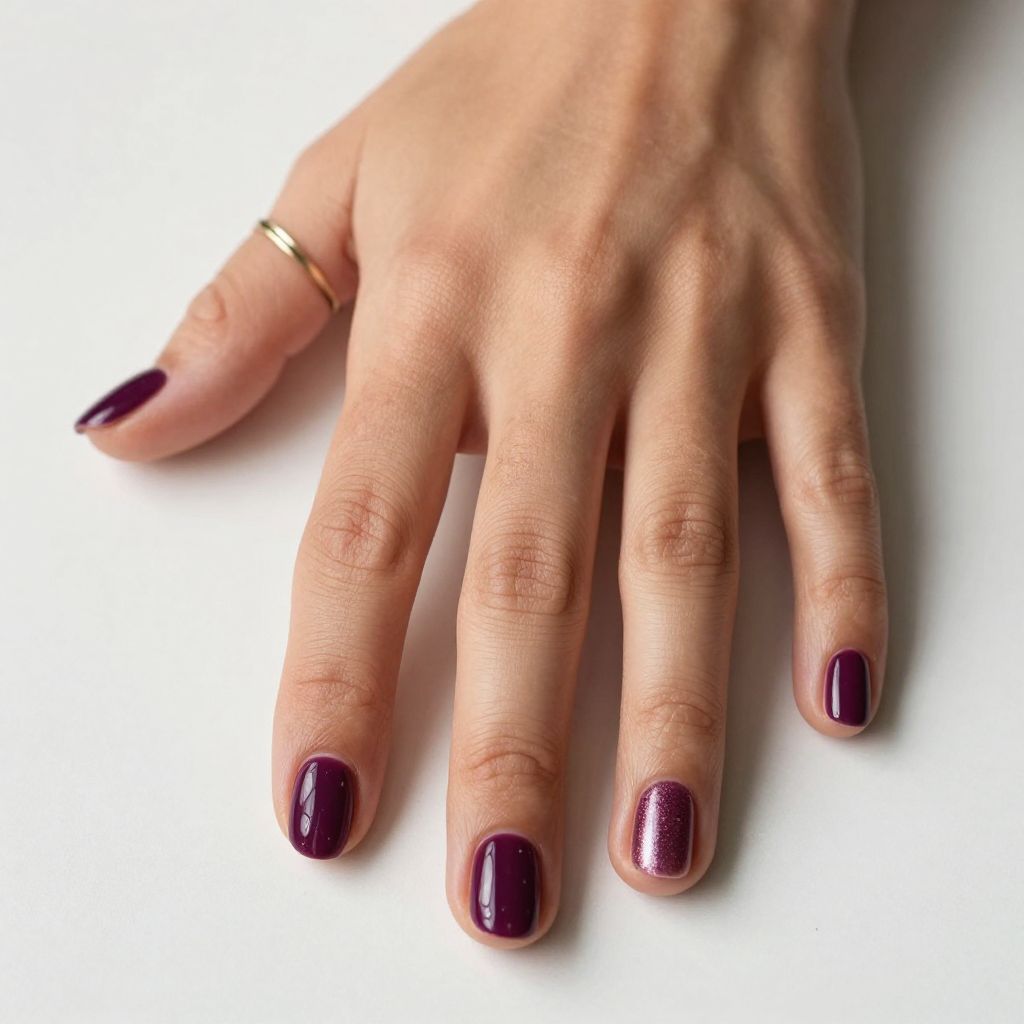 Dark Purple Nail Ideas 11