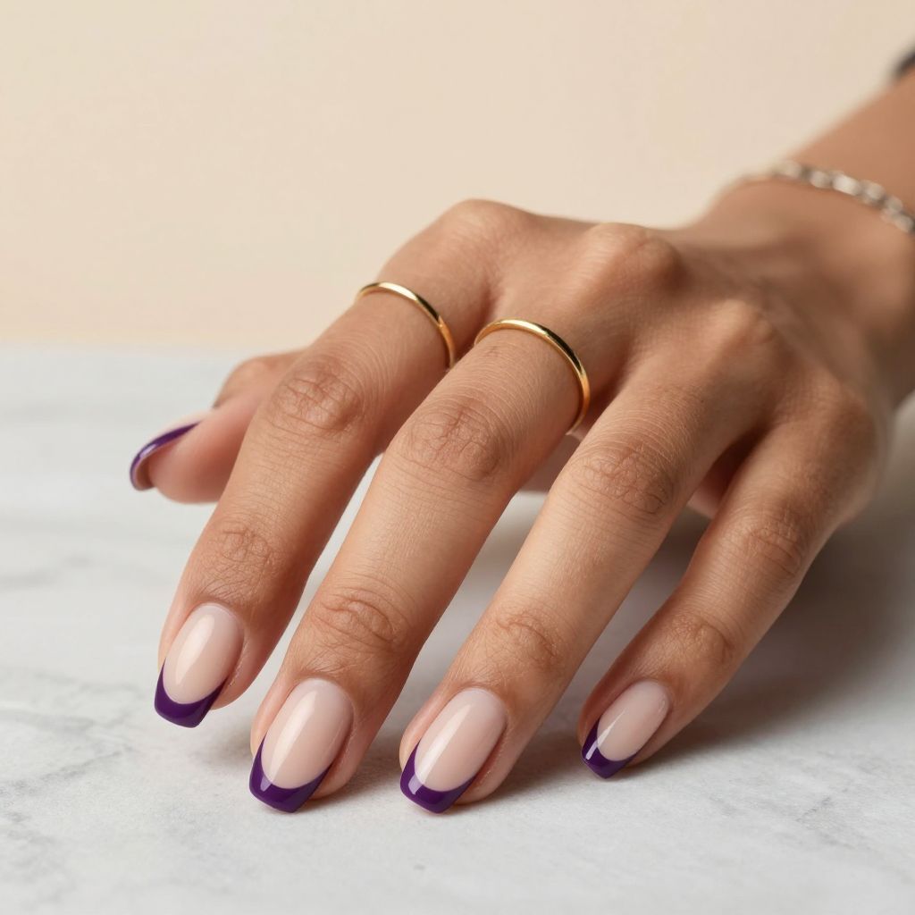 Dark Purple Nail Ideas 12