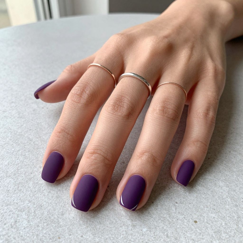 Dark Purple Nail Ideas 2
