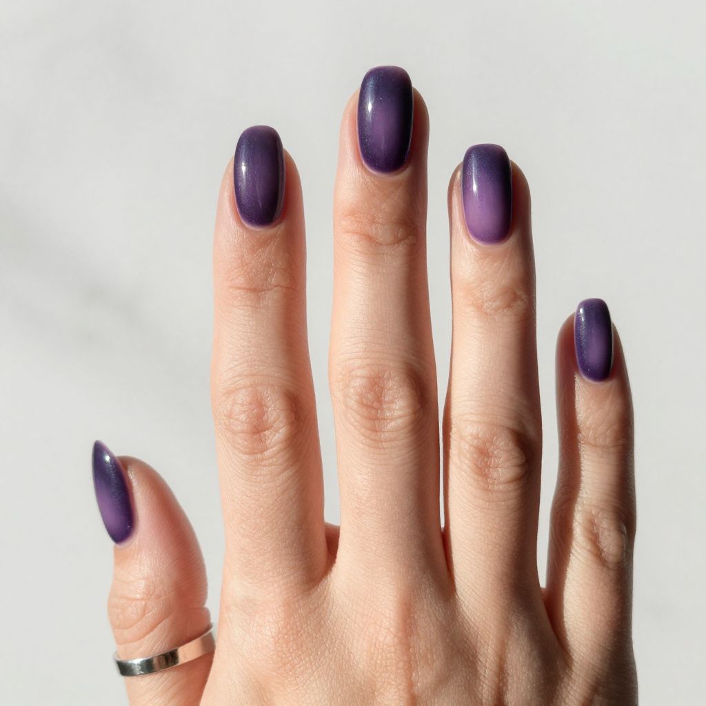Dark Purple Nail Ideas 4