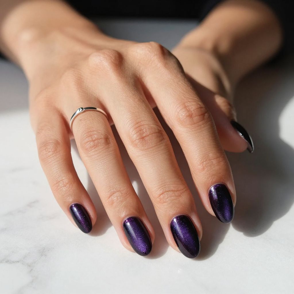 Dark Purple Nail Ideas 5