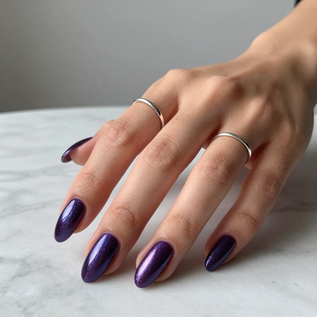 Dark Purple Nail Ideas 6