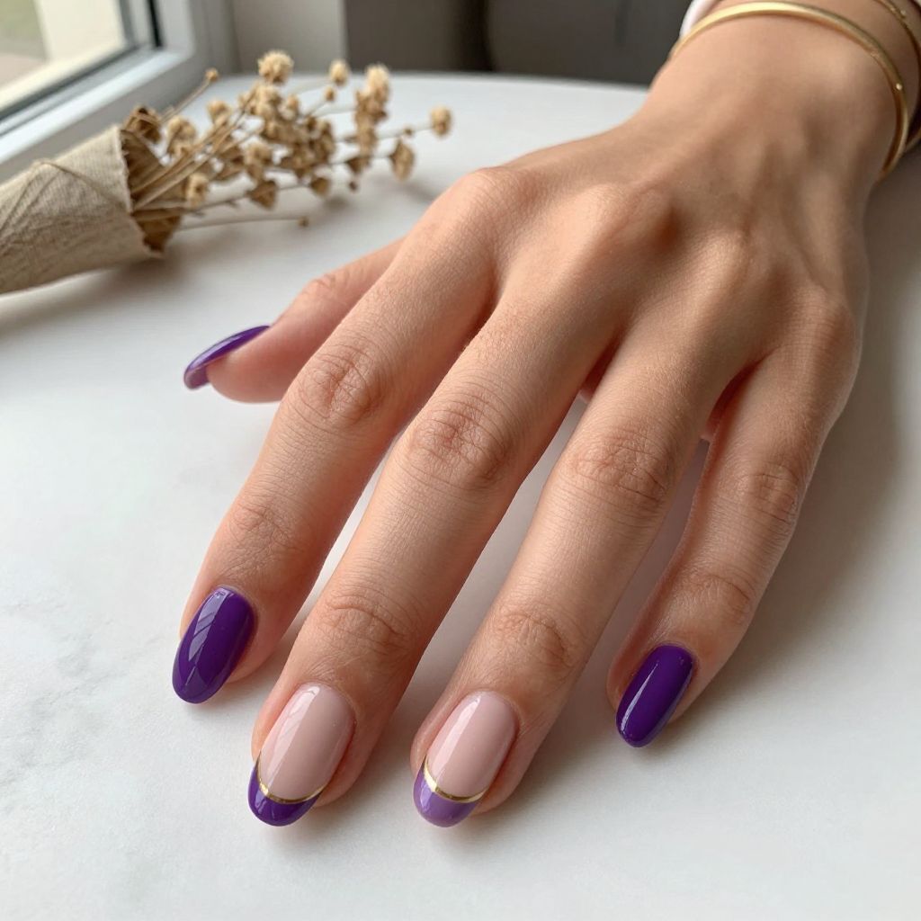 Dark Purple Nail Ideas 8