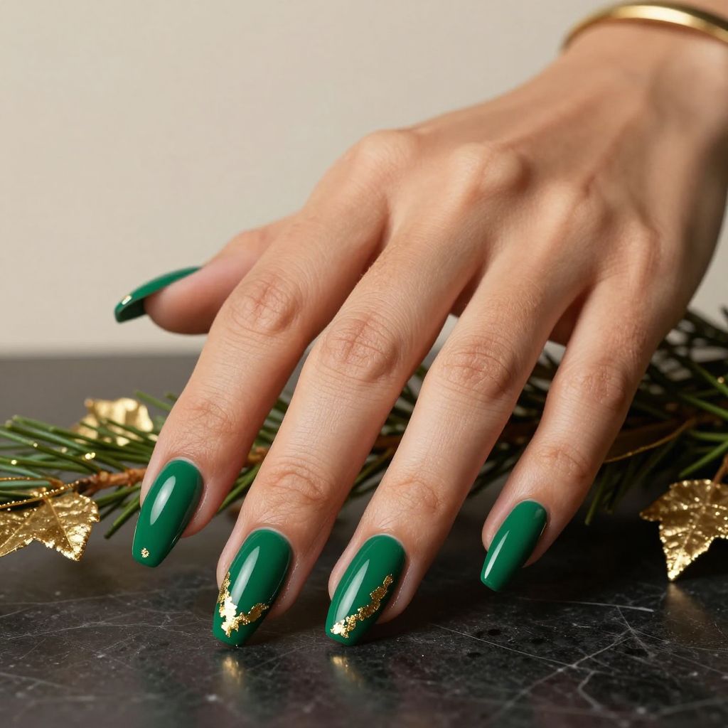 Deep Emerald with Gold Foil